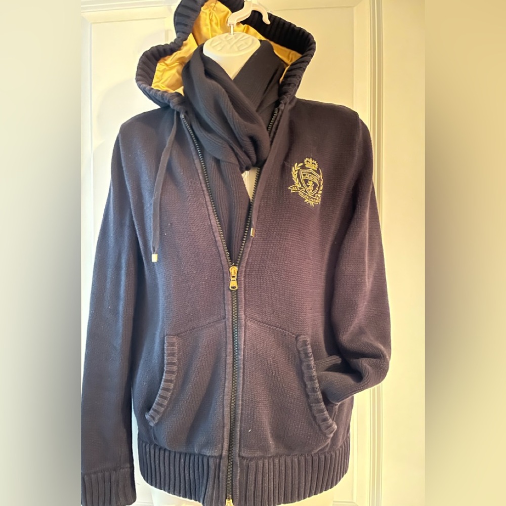 Lauren Active Women Sweater with hoodie black medium